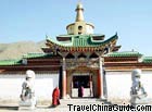 The architecture of Lama Temple with Lamas living in, Labrang Monastery